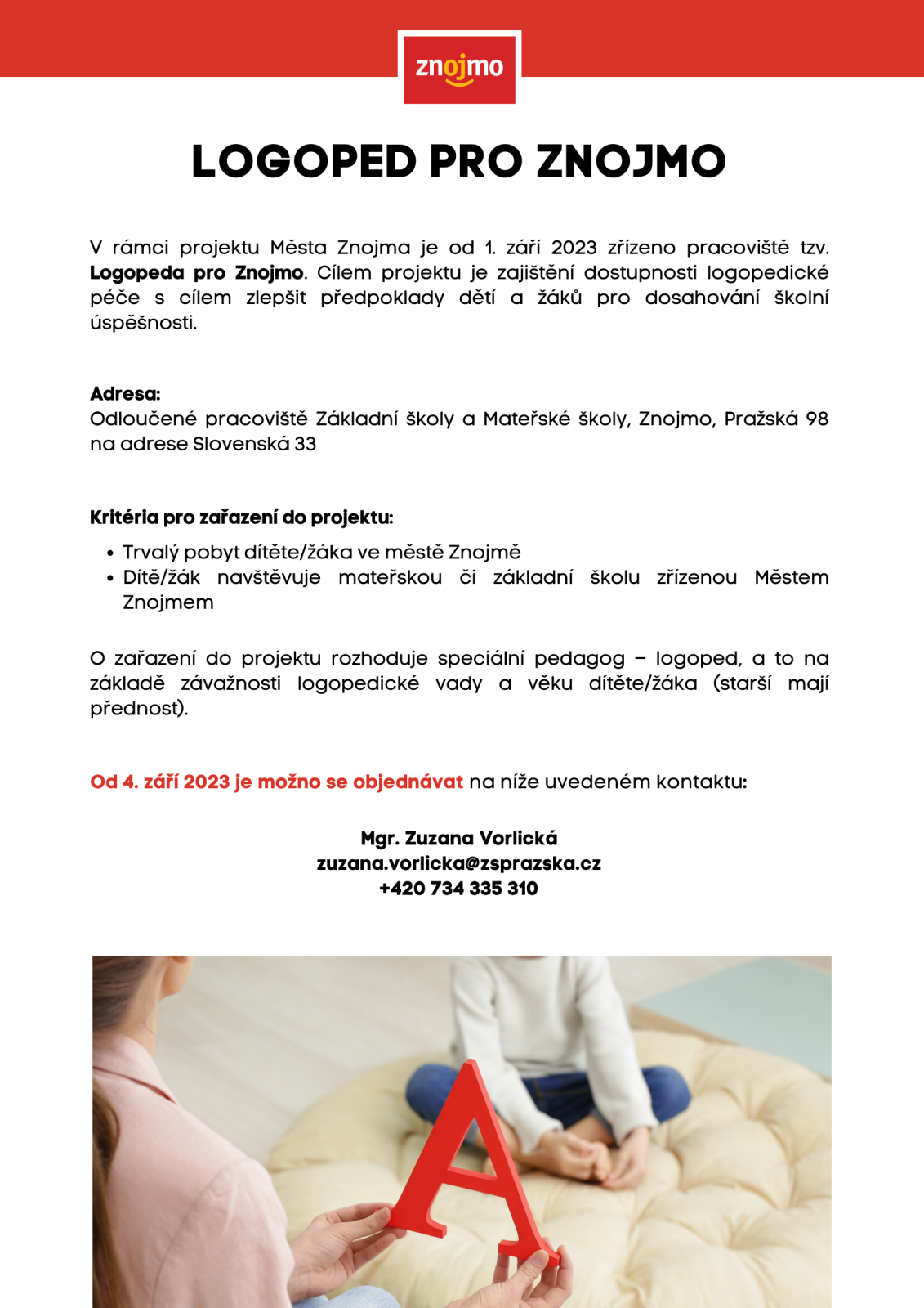 logoped pro znojmo letak gp9ao4rf4s